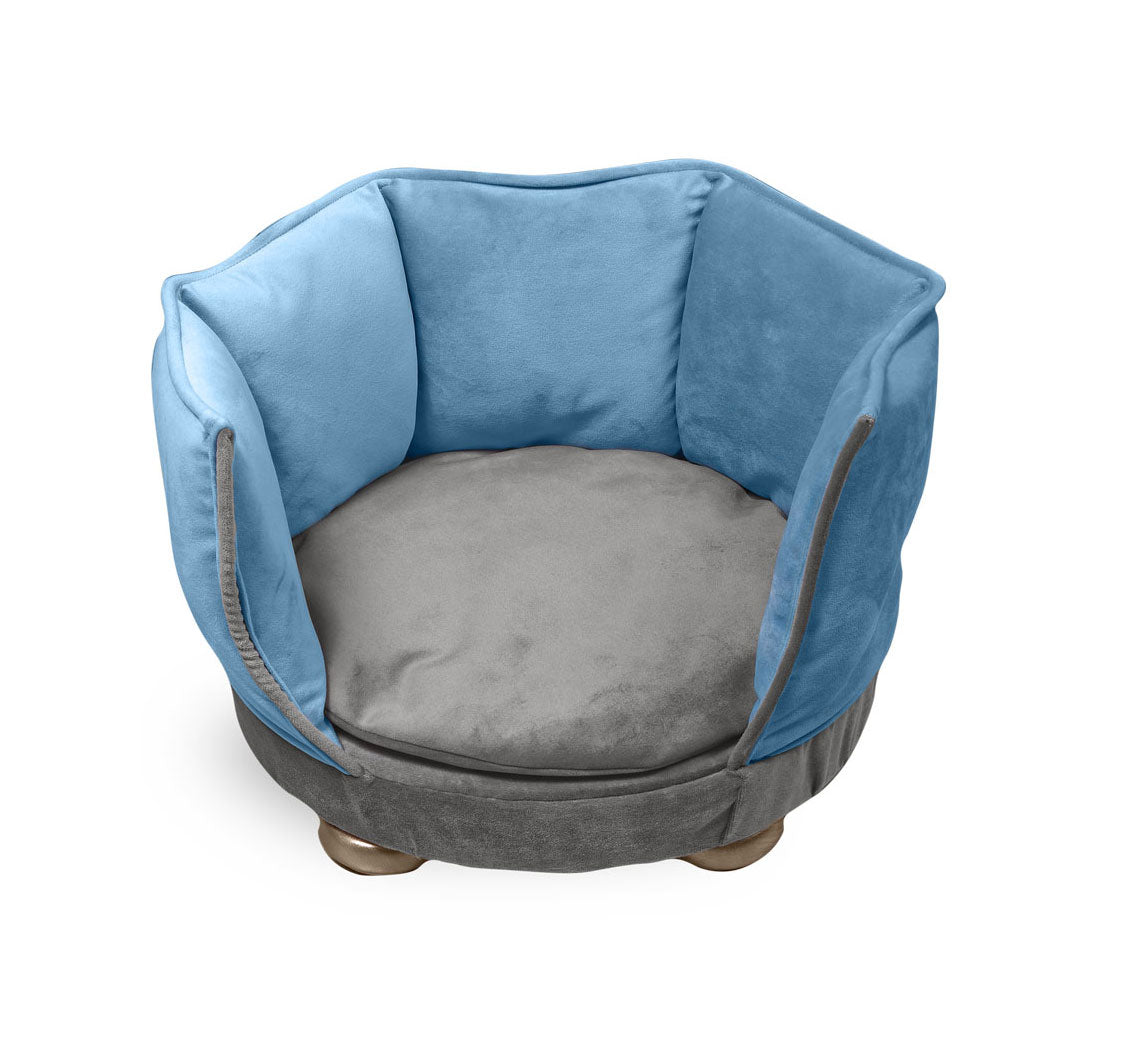 cat-bed-nest-cosy-removable-cushion-blue-gray-velvet-premium-design-Aristopet